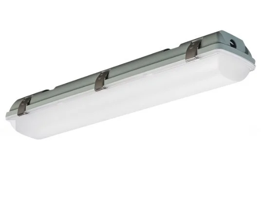 EiKO 13737 – VP3-2PS25-FCCT-H – Vapor Proof Linear Fixture – 2FT – 25/20/15W – 3-CCT 35/40/50K – 120-347V – 2 Lamp 17W T8