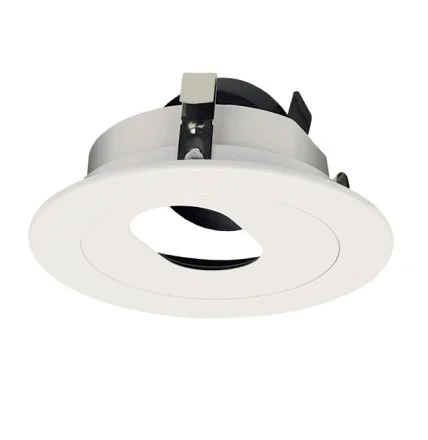 ELCO ELK4120W – Pex 4″ Round Rotatable Slot Aperture Trim – For Koto LED Modules – Black Slot/White Ring