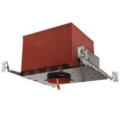 ELCO Lighting EL49FICA Cedar System Contemporary 4 inch New Construction 2-Hour Fire Rated IC Recessed Lighting Housing 120V – Red Finish