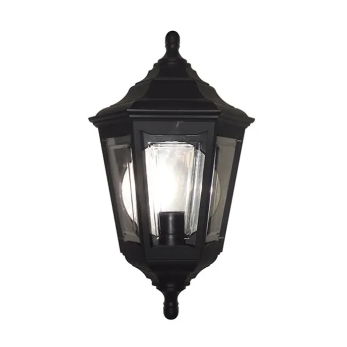 Elstead Lighting KINSALE-FLUSH Kinsale Black Outdoor Wall Light