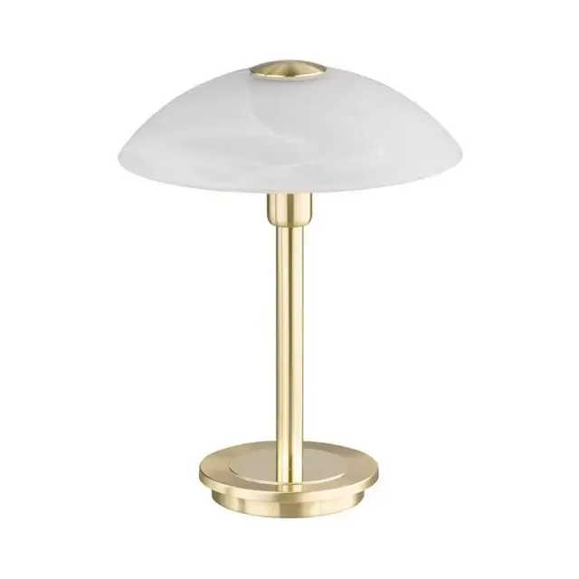 ENOVA Matt Brass with Opal White Glass Shade Table Lamp