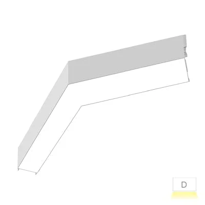Envision LED-ALIN2-12X12-120L-3P25-D-5CCT-WH-RTK ARCY-LINE: 12×12″ 120 L-Shape Recessed Flange