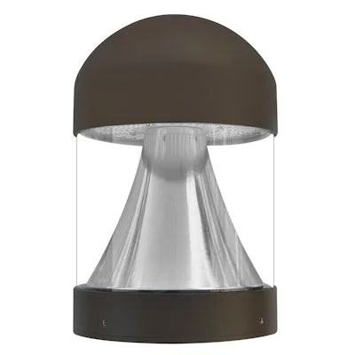Envision LED-BLD-RD-5CCT-CN-DM-BZ Bollard Head: Round Cone Dome Top – Bronze Finish – Bronze