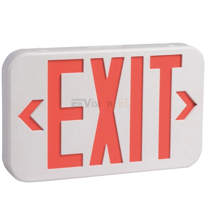 Envision LED Emergency Exit Sign (Double Sided), Red/Green