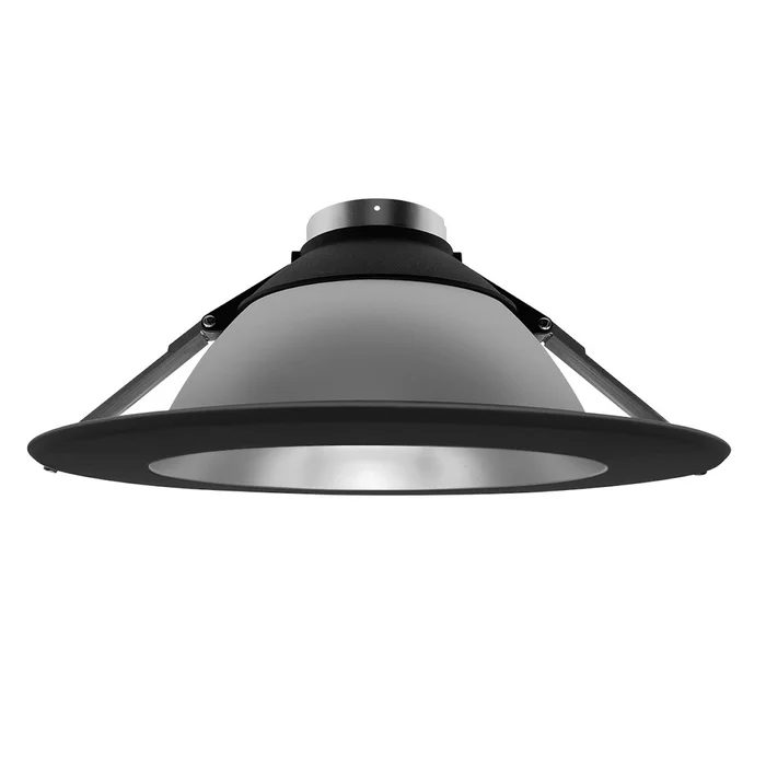 EnVision LED Lighting CADM-6-CSH-BLK 6″ Round Reflector Trim for CADM Series Downlights, Clear-Specular Haze Reflector with Black Flange