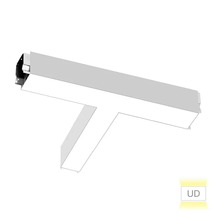 EnVision LED Lighting LED-ALIN2-22X10-T-3P36-UD-5CCT-WH 22″ x 10″ T-Shape Architectural LED Fixture, Uplight and Downlight, 17/25/36W, Selectable CCT (27K/30K/35K/40K/50K), White