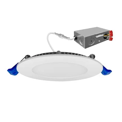 Envision LED-SL-PNL-4R-11W-TRI-0/10V 4″ External J-Box Round Downlight: Slim-Line