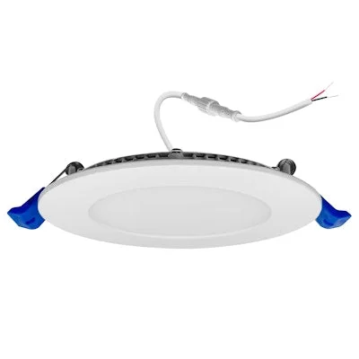 Envision LED-SL-PNL-4R-9W-5CCT-12V-9W-50K, 120V, 4″ LED External J-Box Round Downlight – White