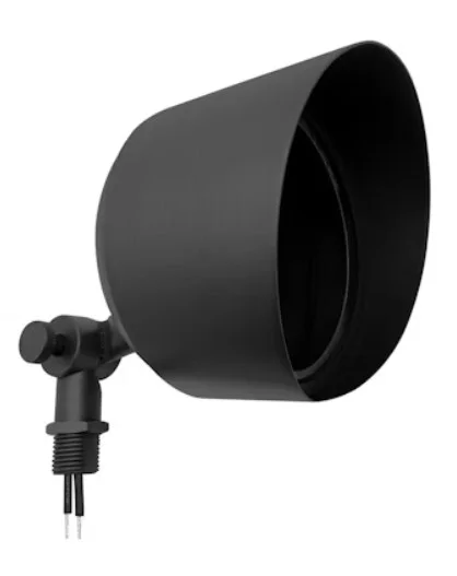 EnVisionLED FL-LG-RD-BR-MBL-12V – Low Voltage: Large Round Flood Lights – 35W Max. Halogen/LED – PAR36 – 12V – Brass – Matte Black