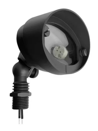 EnVisionLED FL-SM-RD-BR-MBL-12V – Low Voltage: Round Flood Lights – 35W Max. G4 Halogen/LED – 12V – Brass – Matte Black