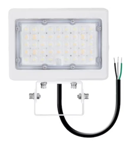 EnVisionLED LED-ARL-2P50-TRI-WH-TR-PC – Mini Area Flood Lights – 35/50W – 3-CCT 30/40/50K – 120-277V – Trunnion/Photocell – White