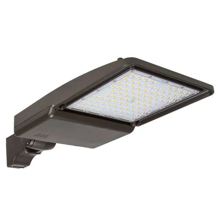 ESL Vision ESL-AL-110W-230-GRFRDM5-T4 LED Area Light with Fixed Round 5″ Direct Mount, 120-277V, 110W, 3000K, Grey