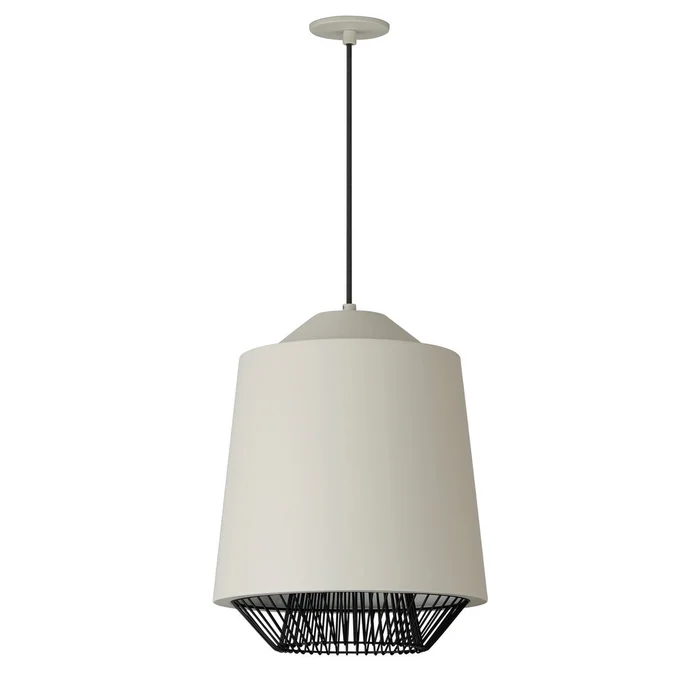 ET2 E11392-GYBK Phoenix LED Pendant, Gray / Black