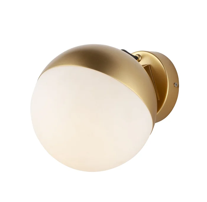 ET2 E20369-92MG Half Moon LED Wall Sconce, Metallic Gold