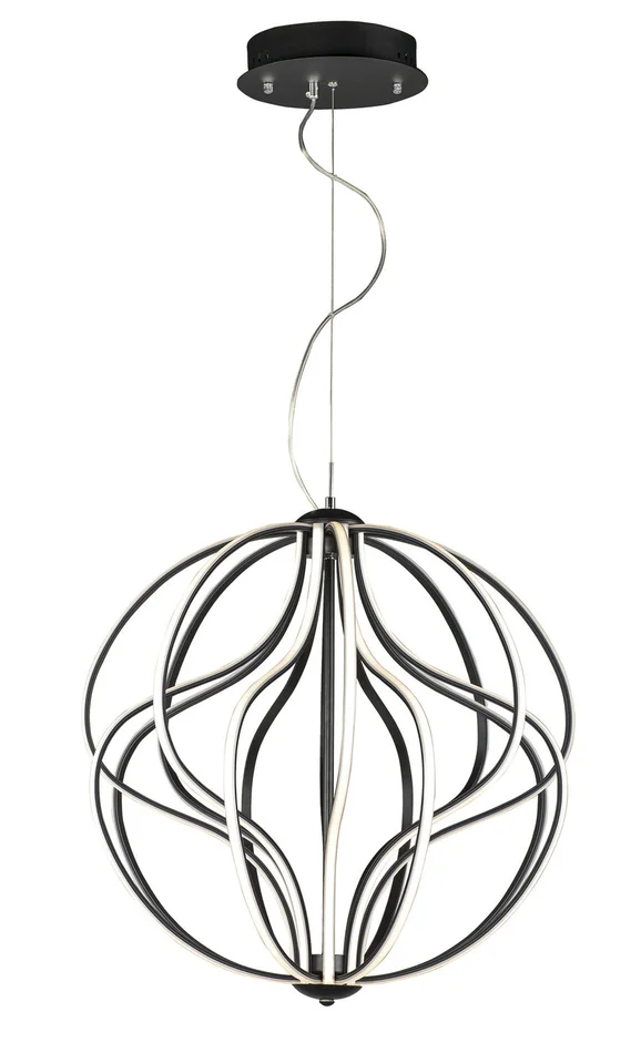 ET2 E21176-BK Aura LED Pendant, Black