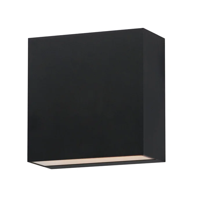 ET2 E23222-BK Cubed LED Outdoor Wall Sconce, Black