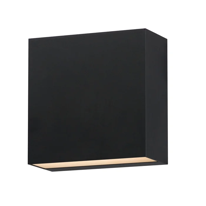 ET2 E23224-BK Cubed LED Outdoor Wall Sconce, Black