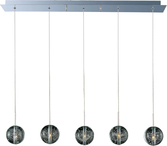 ET2 E24257-91PC Orb Five Light Pendant, Polished Chrome