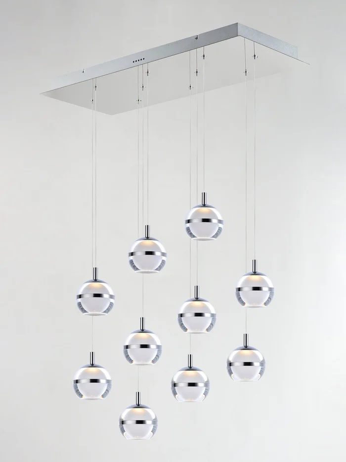 ET2 E24599-93PC Swank LED Pendant, Polished Chrome