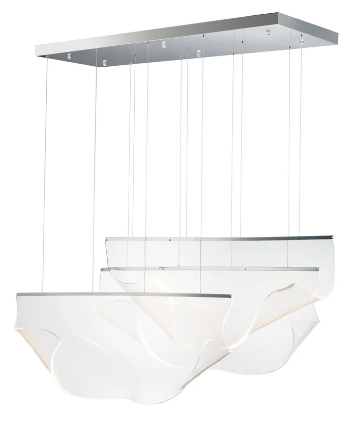 ET2 E24873-133PC Rinkle LED Pendant, Polished Chrome