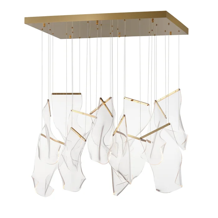 ET2 E24878-133FG Rinkle LED Pendant, French Gold