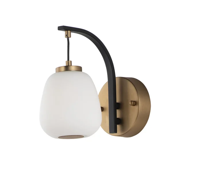 ET2 E25060-92BKGLD Soji LED Wall Sconce, Black / Gold