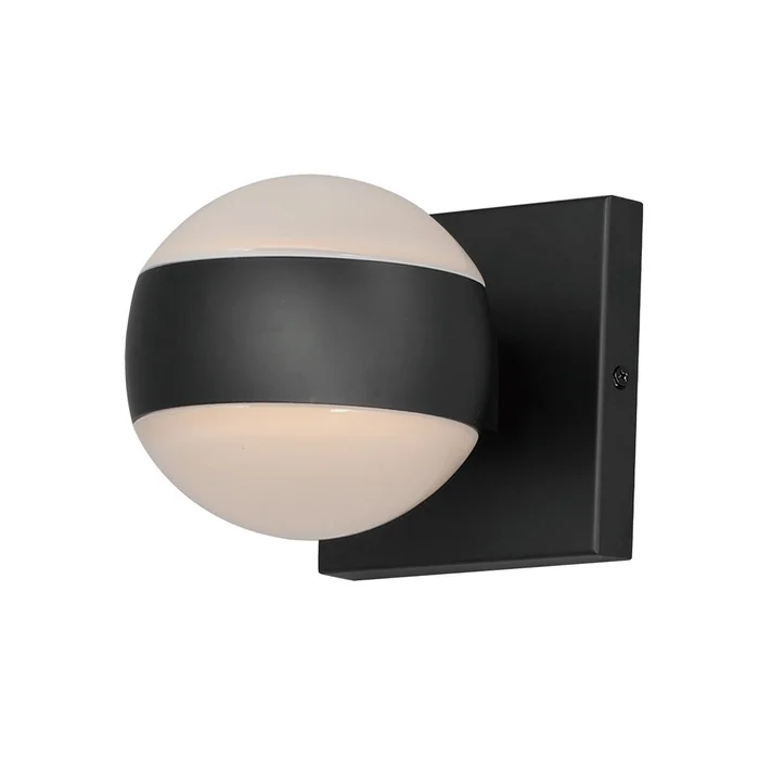 ET2 E30175-10BK Modular LED Outdoor Wall Sconce, Black