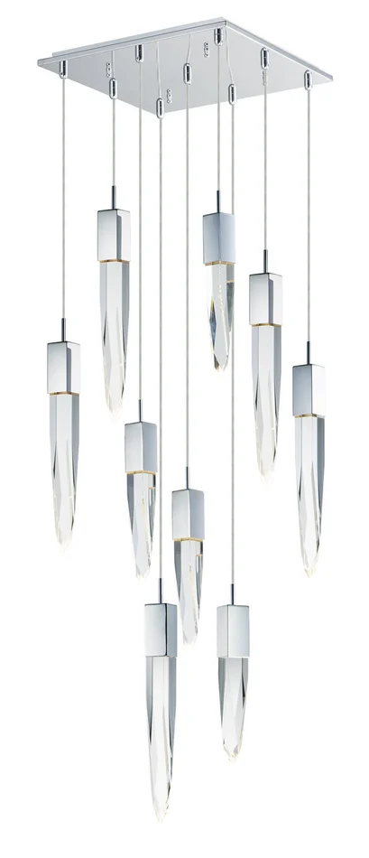 ET2 E31246-20PC Quartz LED Pendant, Polished Chrome