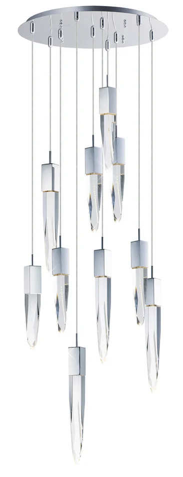 ET2 E31247-20PC Quartz LED Pendant, Polished Chrome