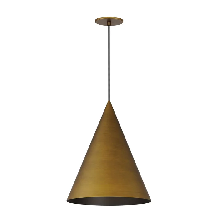 ET2 E34501-AB Pitch LED Pendant, Antique Brass