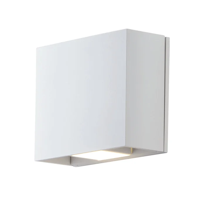 ET2 E41328-WT Alumilux Cube LED Wall Sconce, White