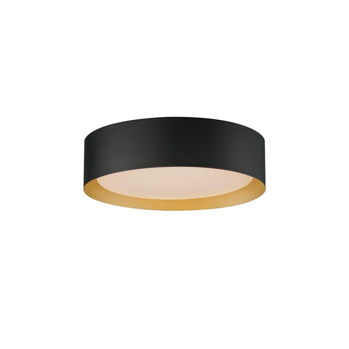 ET2 E51012-BKGLD Echo LED Flush Mount, Black / Gold