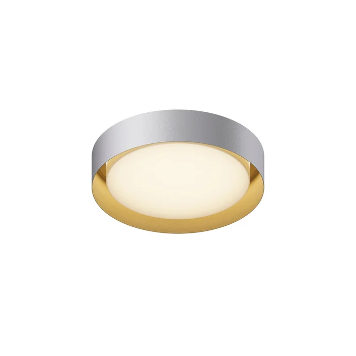ET2 E51012-WTGLD Echo LED Flush Mount, White/Gold