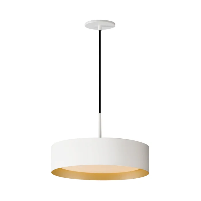 ET2 E51013-WTGLD Echo LED Pendant, White/Gold
