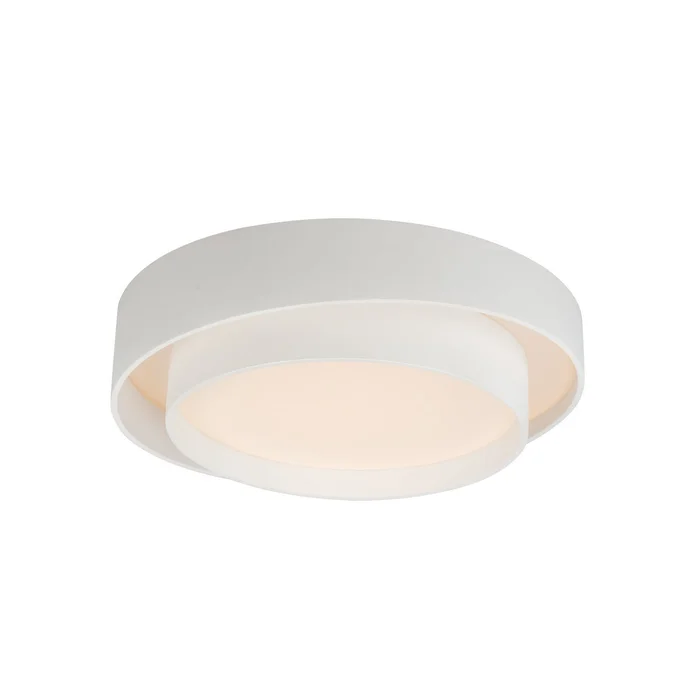 ET2 E51042-WT Ziggurat LED Flush Mount, White