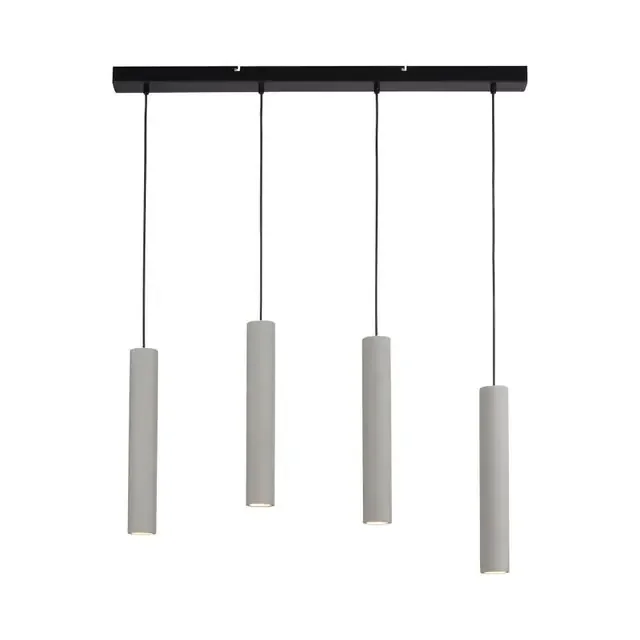Eton 4 Light Concrete Bar Pendant
