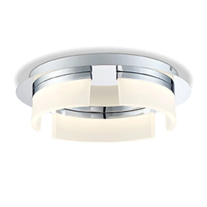 Eurofase Lighting 31799-010 Bria 15″ Indoor LED Ceiling Mount, 32W, 2285 Lumens, 3000K, Chrome with Opal White Shade