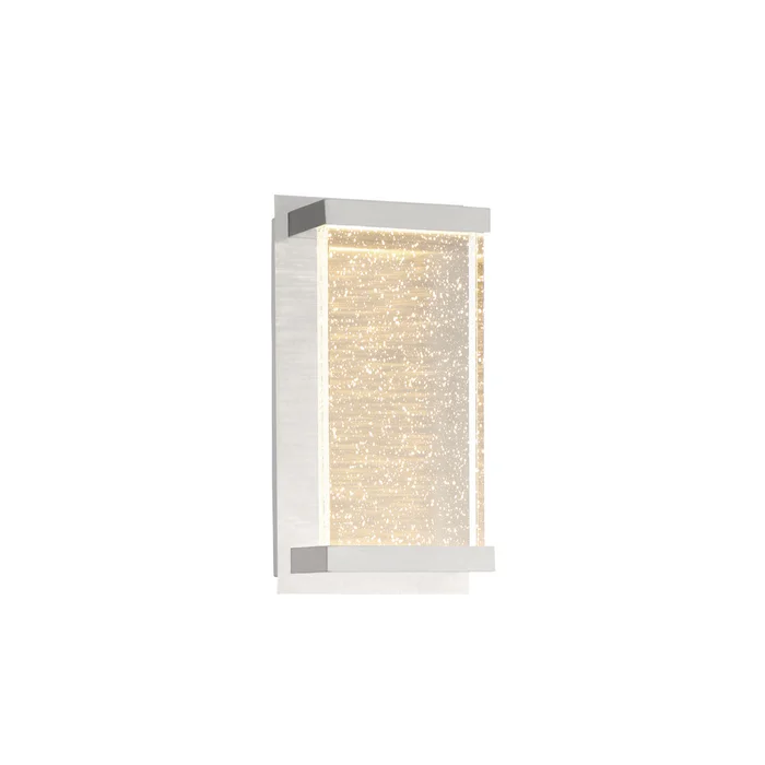 Eurofase Lighting 34137-017 Paradiso Small Rectangular LED Outdoor Wall Mount, 20W, 1200 Lumens, 3000K, Satin Nickel