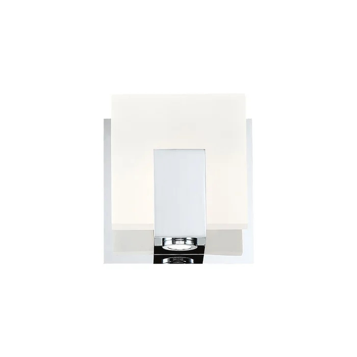 Eurofase Lighting 34142-011 Canmore Single LED Vanity Light, 8W, 400 Lumens, 3000K, Chrome