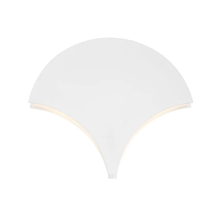 Eurofase Lighting 35708-018 Carlaw LED Scalloped Anodized LED Wall Mount, 10W, 850 Lumens, 3000K, White