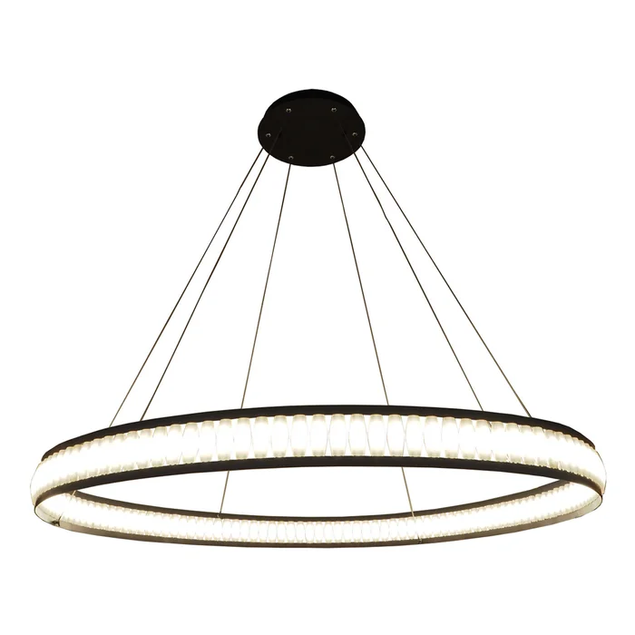 Eurofase Lighting 37092-016 Forster 47″ Round LED Chandelier, 105W, 5450 Lumens, 3000K, Black