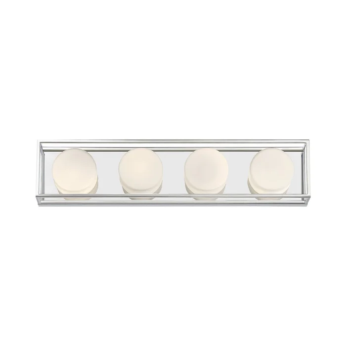 Eurofase Lighting 39334-022 Rover 4-Light LED Bathbar, 10W, 1300 Lumens, 3000K, Chrome