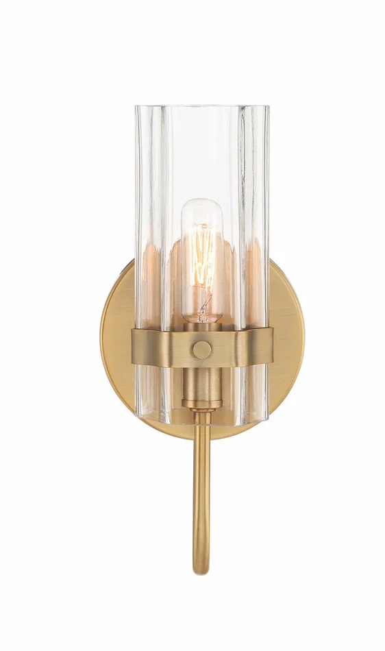 Eurofase Lighting 45461-019 Brook 1-Light Vanity, 120V, 60W, Brass