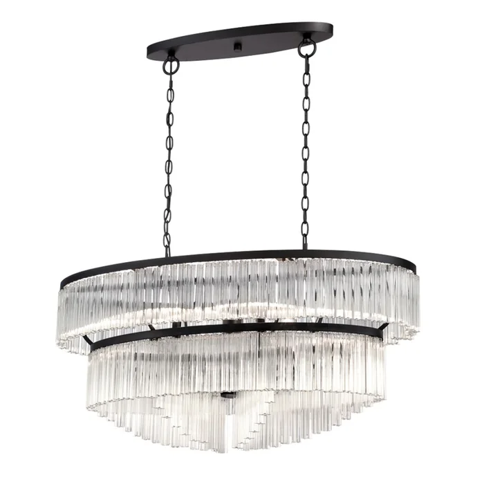 Eurofase Lighting ZICCARDI 10-LIGHT OVAL CHANDELIER