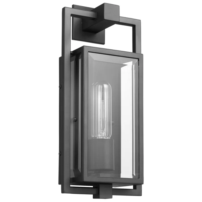 Exhibit One Light Wall Lantern in Matte Black (72|60-7543)