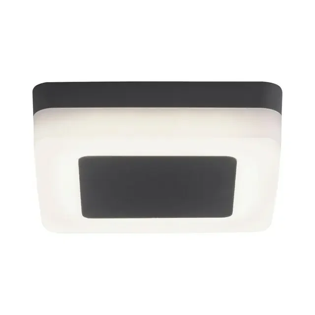 Fabian Anthricite with Opal Round Edge Square LED Wall or Ceiling Light