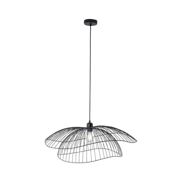 FABIO Black Wire Shade Pendant Light