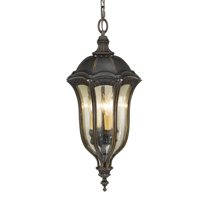 Feiss FE-BATONRG8 Baton Rouge Walnut Chain Porch Light
