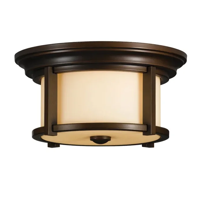 Feiss FE-MERRILL-F Merrill Bronze Flush Porch Light