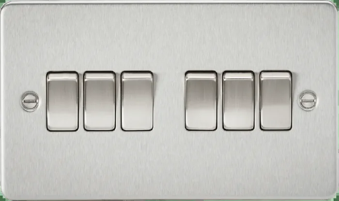 Flat Plate 6G 2 Way Switch